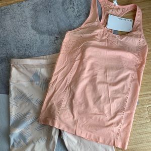 Blush Fabletics Workout Set
